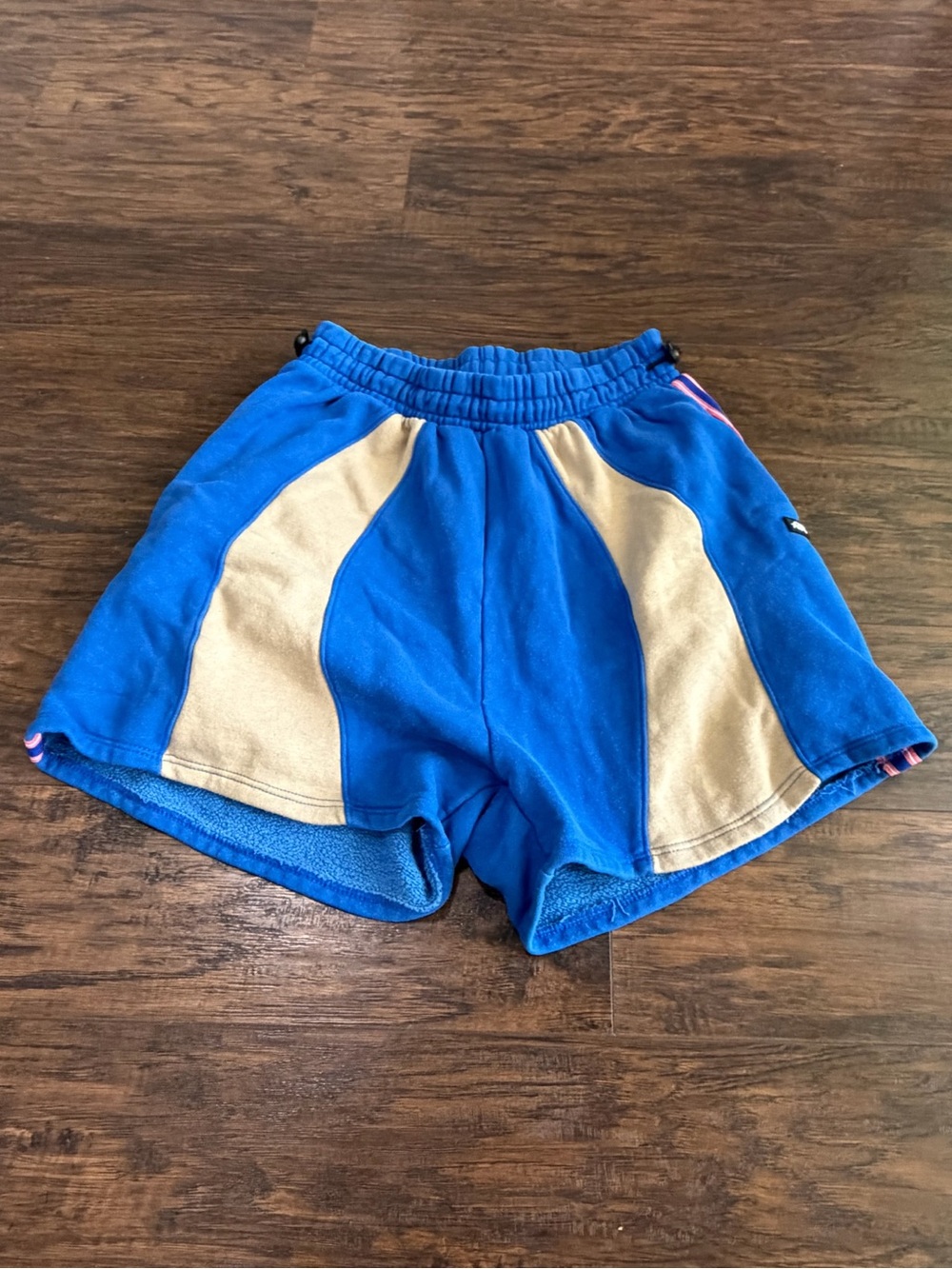 Tiger Friday Women's Blue, Tan & Pink Sweat Shorts Size Adult Small (*SEE INFO*)